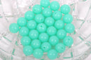 12mm SEAFOAM GREEN Acrylic Bubblegum Beads, package of 30 beads,  bac0337