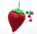 5 Strawberry Sewing Needle Pin Cushions, sewing needlecraft supplies, craft supplies,  cft0019