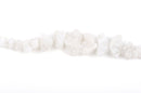 Druzy Quartz Nugget Beads, gemstone beads, agate geode beads, WHITE, half strand, gdz0167