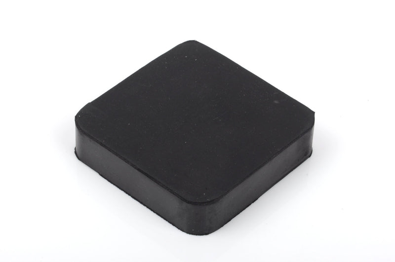 Rubber Bench Block, Rubber Dapping Block for Jewelry Making, Metal Stamping, 4" square, 1" thick, tol0522