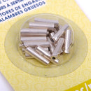 10mm Silver Plated Large Wire Crimp Tube Connectors, Artistic Wire, Use with 12, 14, 16 gauge wire, tarnish resistant, 21 pcs, fin0533