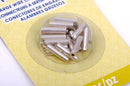 10mm Silver Plated Large Wire Crimp Tube Connectors, Artistic Wire, Use with 16 gauge (1.3mm) wire, tarnish resistant, 50 pcs, fin0536