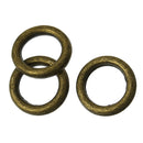 6mm Bronze Soldered Closed Jump Rings, 16 gauge, 1.2mm thick, 6mm OD, 3.6mm ID, 50 pcs, jum0173