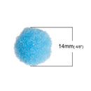 10 OIL DIFFUSER Puff Balls, Baby Blue Fiber Balls Fits 14-20mm Mexican Angel Caller Wish Box Essential Oil Perfume Diffuser, cft0026