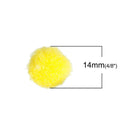 10 OIL DIFFUSER Puff Balls, Yellow Fiber Balls Fits 14-20mm Mexican Angel Caller Wish Box Essential Oil Perfume Diffuser, cft0025