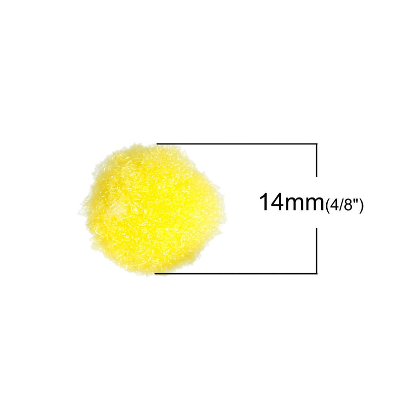10 OIL DIFFUSER Puff Balls, Yellow Fiber Balls Fits 14-20mm Mexican Angel Caller Wish Box Essential Oil Perfume Diffuser, cft0025