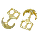 5 Gold Anchor Hook Clasp Connectors, paracord connectors, leather bracelet clasp, fcl0187