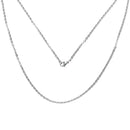 5 Stainless Steel Cable Link Chain Necklaces with Lobster Clasp, non tarnish, 20" long oval links are 3mm x 2.5mm, fch0456