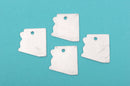 10 ALUMINUM ARIZONA STATE Stamping Blanks, Shape of State, Design Metal Stamping Blanks, 31x28mm, 18 gauge, msb0318