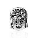 20 Antique Silver BUDDHA HEAD Metal Spacer Beads, 11mm, bme0389