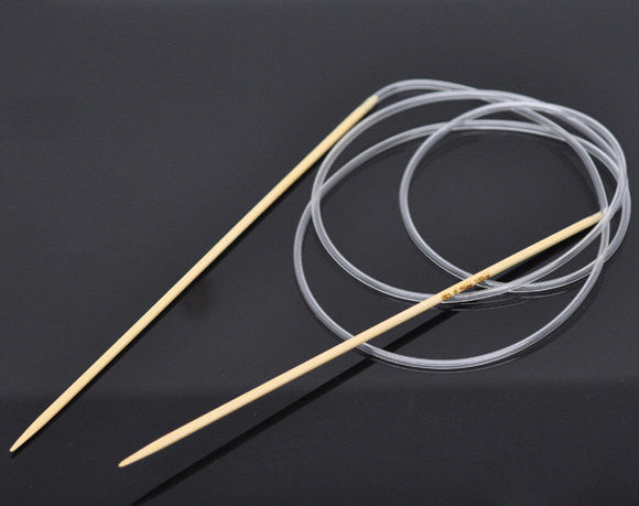 Bamboo Circular Knitting Needles, 100cm (39.5")  Size 0