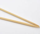 Pair of Bamboo Knitting Needles, US Size 3, UK Size 10, 3.25mm, 13" long knt0137
