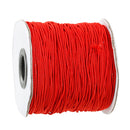 Bulk Roll 90 Meters RED Cotton and Elastic Stretchy Cord, 1mm,  cor0113