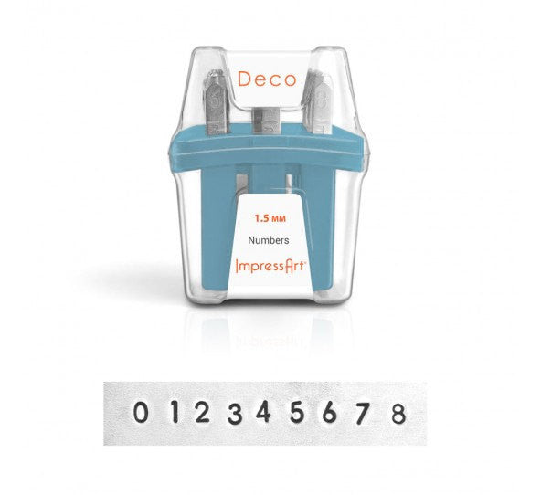ImpressArt Metal Number Stamping Set,  1.5mm DECO, tol0528