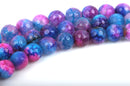 8mm Round Faceted PURPLE, PINK, BLUE Beads, full strand, about 48 beads, Natural Gemstones, gag0262