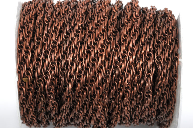 20 yards COPPER Triple Link Chain, links are 5x3mm, fch0435b