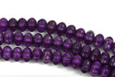12mm Howlite PUMPKIN Beads, Dark Purple, full strand, about 52 beads, how0552