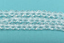 4mm CRYSTAL CLEAR Glass Crystal Round Beads, Transparent Faceted Beads, 100 beads, bgl1572