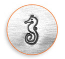 SEA HORSE Shape Metal Design Stamp, Seahorse Stamp, 6mm, ImpressArt, outline stamps, tol0628