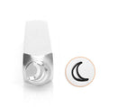 CRESCENT MOON Metal Design Stamp, 6mm, ImpressArt, outline stamps, tol0627