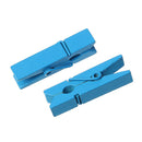 50 bulk package Small Painted Wood Clothespin Clip Findings, BLUE  fin0399