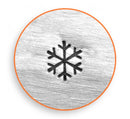 ImpressArt Metal Design Stamp,  3mm SMALL SNOWFLAKE  tol0067
