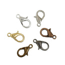 140 pcs MIXED COLORS Lobster Clasps, rose gold, copper, gunmetal gold, silver, bronze, 12mm x 6mm, fcl0200
