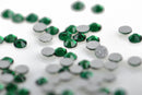 EMERALD GREEN Crystal Flat Back Rhinestones, Machine Cut High Quality Glass Crystals, size ss4, 1.5mm, pp9, 1440 pcs, 10 gross, cry0128