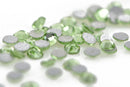 PERIDOT GREEN Crystal Flat Back Rhinestones, Machine Cut High Quality Glass Crystals, size ss4, 1.5mm, pp9, 1440 pcs, 10 gross, cry0129