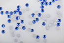 DARK SAPPHIRE BLUE Crystal Flat Back Rhinestones, Machine Cut High Quality Glass Crystals, size ss4, 1.5mm, pp9, 1440 pcs, 10 gross, cry0132