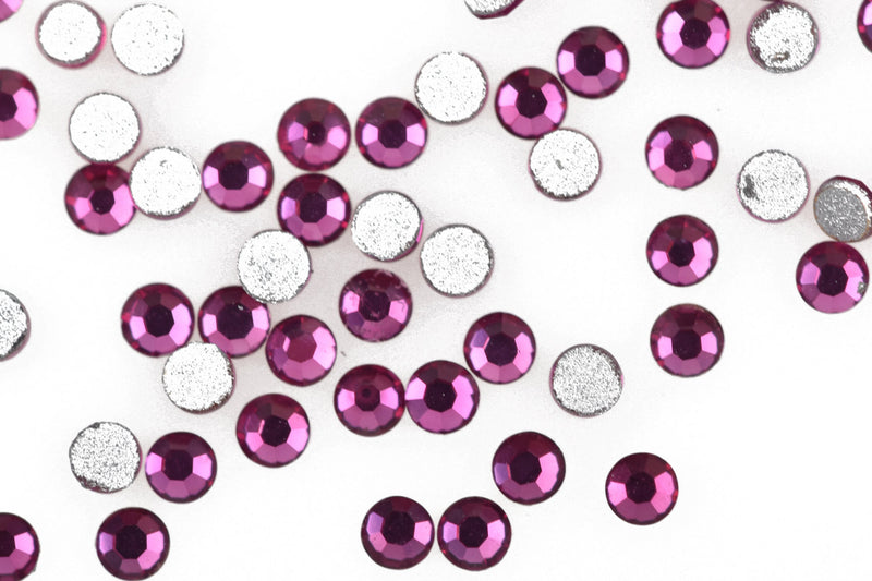 MEDIUM AMETHYST PURPLE Crystal Flat Back Rhinestones, Machine Cut High Quality Crystals size ss4, 1.5mm, pp9, 1440 pcs 10 gross, cry0140