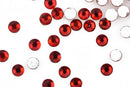 SIAM RED Crystal Flat Back Rhinestones, Machine Cut High Quality Glass Crystals, size ss4, 1.5mm, pp9, 1440 pcs, 10 gross, cry0146