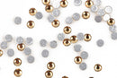 LIGHT COLORADO TOPAZ Crystal Flat Back Rhinestones, Machine Cut High Quality Glass Crystals size ss4, 1.5mm, pp9, 1440 pcs, 10 gross cry0148