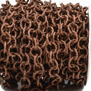 25 feet (8.3 yards) COPPER Cable Chain, Round Links are 11mm unsoldered, Diamond Cut Twist Rope Design, fch0467b