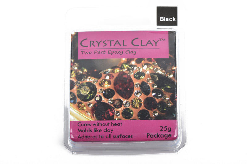 25g Crystal Clay Epoxy Clay - BLACK, cla0001