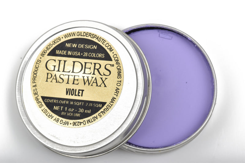 VIOLET  LIGHT PURPLE Gilders Paste, Wax Patina Paint, Wax Gilders Paste, 1 oz, 30ml, pnt0029