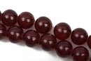 10mm DARK CHOCOLATE BROWN Round Jade Gemstone Beads, full strand, about 40 beads gjd0178