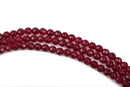 4mm Round Faceted RASPBERRY PINK Magenta JADE Gemstone Beads, Maroon Jade, full strand, about 92 beads, gjd0183
