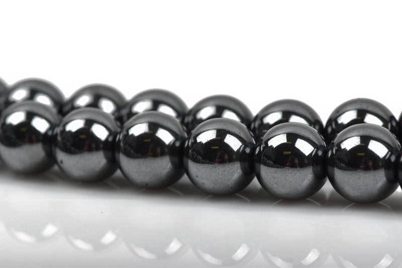 12mm Round GUNMETAL HEMATITE Gemstone Beads, full strand, about 35 beads, ghe0109