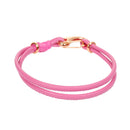 2 LIGHT PINK Leather Bracelet Cord Blanks, Polyurethane Leather, gold trim, 19.5cm long, 7.5" long cor0101