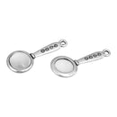 10 LOOKING GLASS Charm Pendants, Glass Magnifier Charms, Hand Mirror Fashion Charms, 32x12mm, chs2427