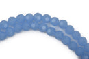 6mm Round Crystal Beads, Faceted BLUE OPAL Glass Crystal Beads, 100 beads, bgl1410