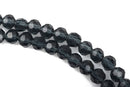 6mm Round Crystal Beads, Faceted MONTANA DENIM BLUE Glass Crystal Beads, 100 beads, bgl1415