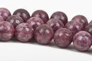 6mm LILAC PURPLE LEPIDOLITE Round Gemstone Beads, lots of pretty chatoyance, full strand, about 65 beads, gms0027