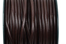 5mm BROWN Round Licorice Leather, European Leather Cord, flexible, 1 yard (3 feet), cor0102