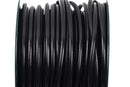 5mm BLACK Round Licorice Leather, European Leather Cord, flexible, 1 yard (3 feet), cor0104