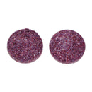 10 Round Resin Metallic HOT PINK Purple Magenta Druzy Cabochons, faux glitter druzy, 12mm, cab0473