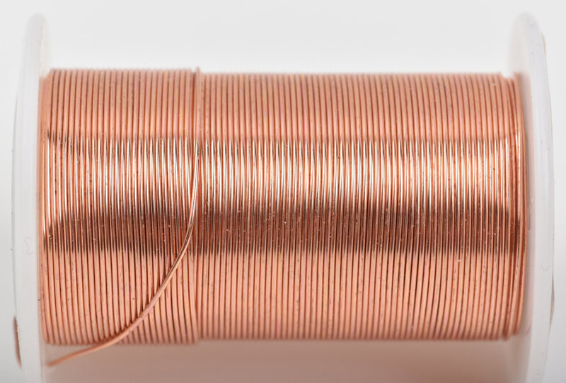 22ga COPPER CRAFT WIRE, Tarnish Resistant Craft Wire, wire wrapping, 22 gauge, 22 ga copper wire, 20 yards (60 feet) spool wir0050