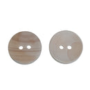 100 Wood Craft Buttons, 20mm or 3/4" diameter light wood color, but0257