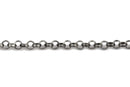 1 yard Gunmetal Rolo Chain, Round Rolo Links are 3mm, fch0500a